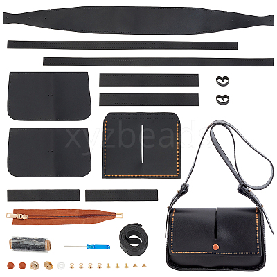DIY PU Leather & Alloy Knitting Crochet Bags DIY-WH0326-19-1