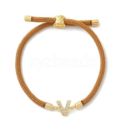 Adjustable Nylon Cord Bracelets LS-BJEW-C096-01G-22-1