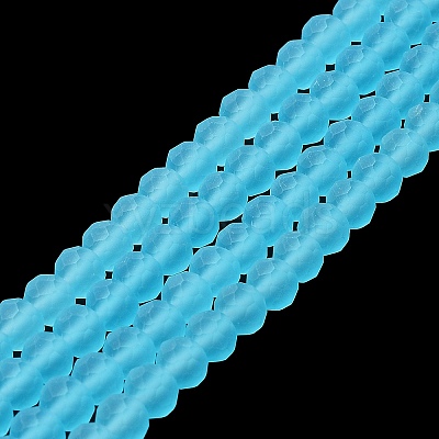Transparent Glass Beads Strands EGLA-A034-T8mm-MD08-1