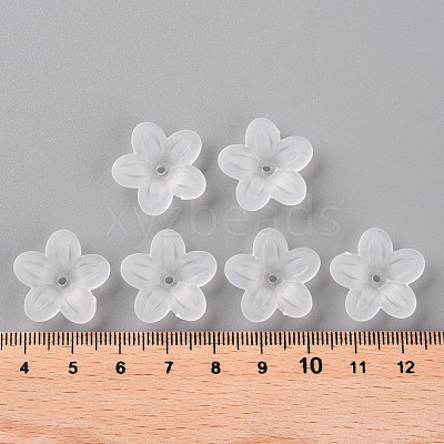 Frosted Acrylic Bead Caps MACR-S371-08A-701-1