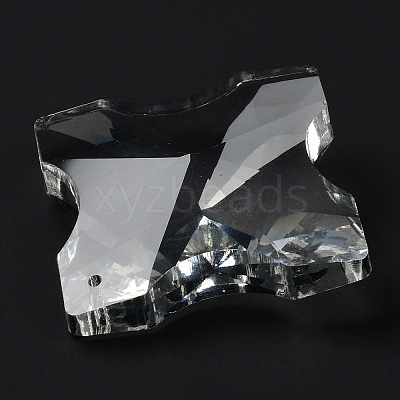 Transparent Glass Pendants GLAA-R223-02-1