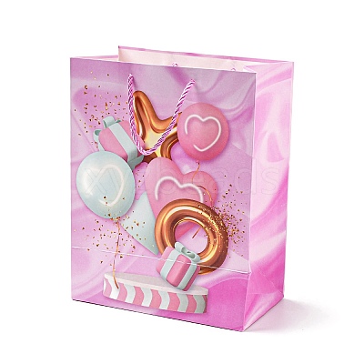 4 Colors Valentine's Day Love Paper Gift Bags CARB-D014-01A-1
