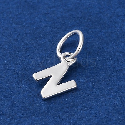 925 Sterling Silver Letter Charms STER-C012-01S-N-1