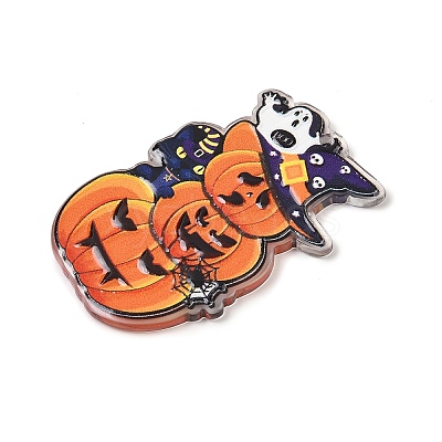 Halloween Printed Acrylic Pendants MACR-I041-02G-1