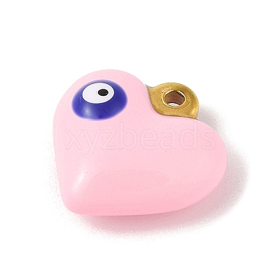 304 Stainless Steel Enamel Pendants LS-STAS-M071-02B-1