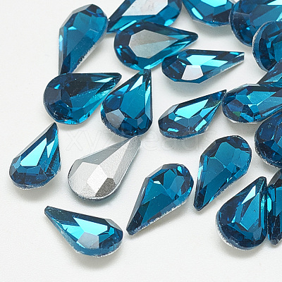 Pointed Back Glass Rhinestone Cabochons RGLA-T082-5x8mm-14-1