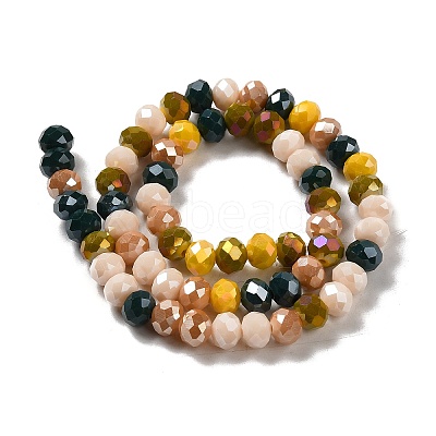 Glass Beads Strands EGLA-A034-M8mm-20-1