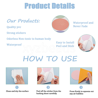 PVC Plastic Sticker for Wall Decoration Accessories AJEW-WH0007-05C-1
