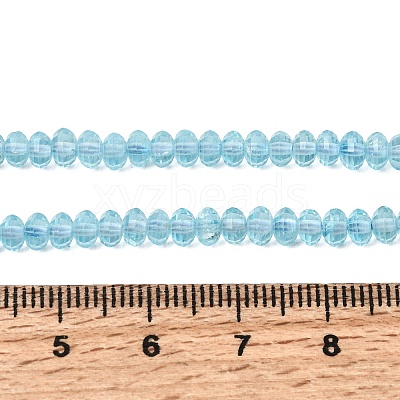 Natural Blue Topaz Beads Strands G-K376-I07-3x4mm-1