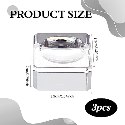 Glass Crystal Ball Display Pedestals AJEW-WH0314-623-1