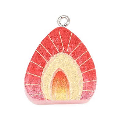 Opaque Resin Imitation Fruit Pendants LS-RE-CBA3138-01E-P-1