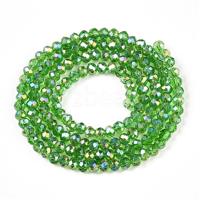 Electroplate Glass Beads Strands EGLA-A044-T2mm-B11-1