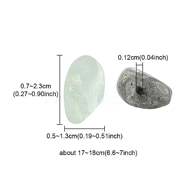 Electroplated Natural Fluorite Beads Strands G-YW0001-41-1
