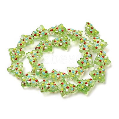 Handmade Bumpy Glass Beads Strands LAMP-F032-08K-1
