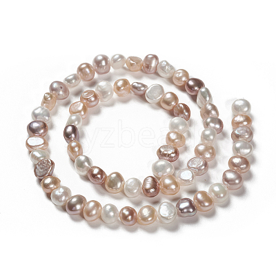 Natural Cultured Freshwater Pearl Beads Strands PEAR-T003-09-1