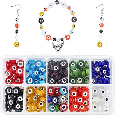 Handmade Evil Eye Lampwork Bead LAMP-PH0002-04-1