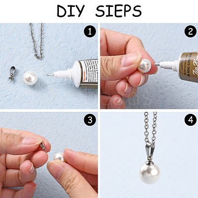 Brass Cup Pearl Peg Bails Pin Pendants KK02-1