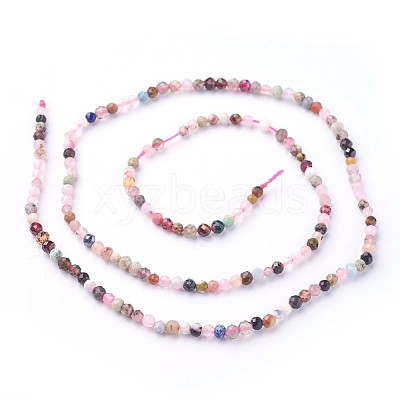 Natural Mixed Gemstone Beads Strands X-G-F619-21-2mm-1