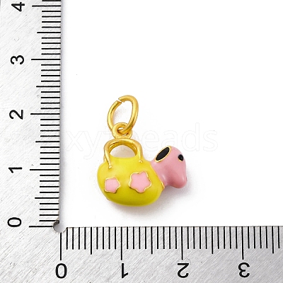 Alloy Enamel Pendants ENAM-E362-03C-1