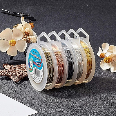 Round Copper Wire for Jewelry Making CWIR-BC0004-0.7mm-04-1