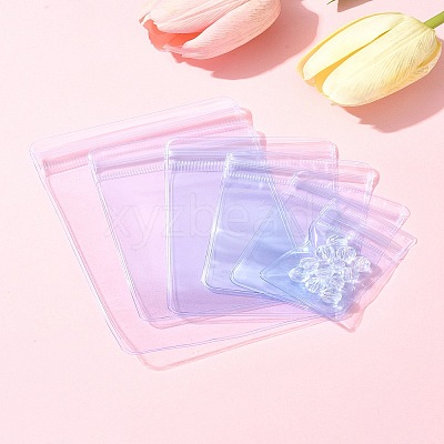 60Pcs 6 Styles Rectangle PVC Resealable Packaging Bags OPP-FS0001-17-1