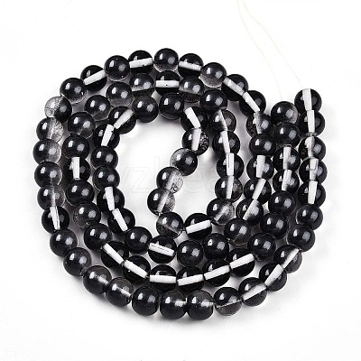 Baking Paint Transparent Glass Beads X1-DGLA-N011-10mm-10-1