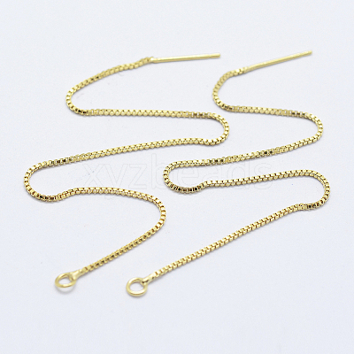 Brass Stud Earring Findings LS-KK-K220-01B-G-1
