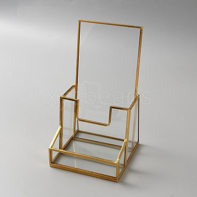 Brass & Glass Jewelry Storage Racks for Brochure ODIS-WH0078-92-1