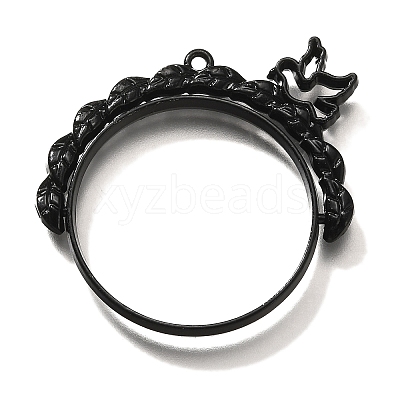 Alloy Open Back Bezel Pendants PALLOY-I223-03EB-1