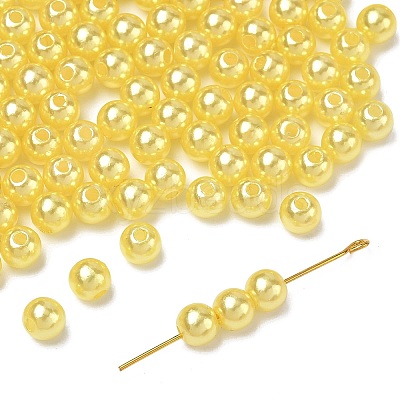Imitation Pearl Acrylic Beads PL609-6-1