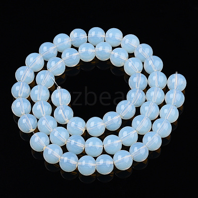 Transparent Glass Beads Strands GLAA-T032-T8mm-14-1