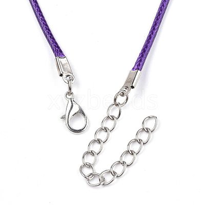 Waxed Cord Necklace Making NCOR-T001-06-1