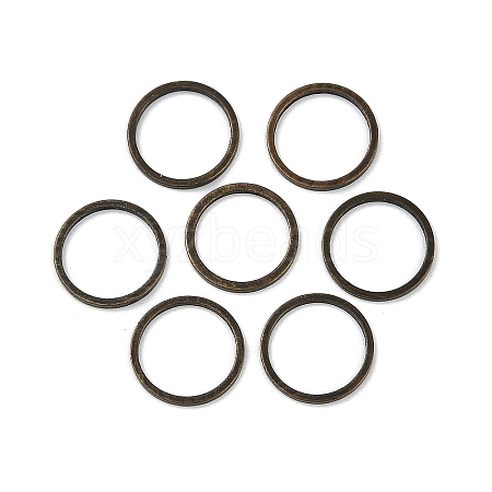 Rack Plating Brass Linking Rings KK-P286-01B-AB-1