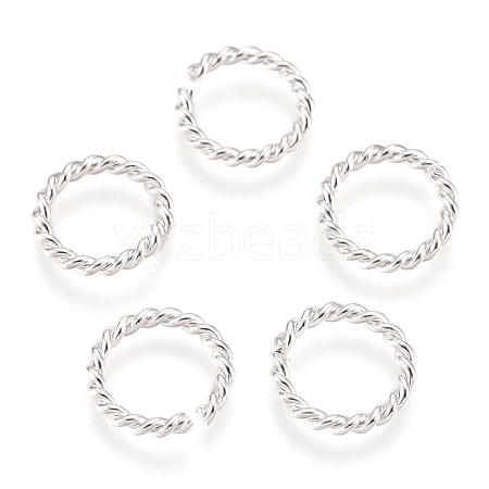 304 Stainless Steel Open Jump Rings X-STAS-F191-11S-B-1