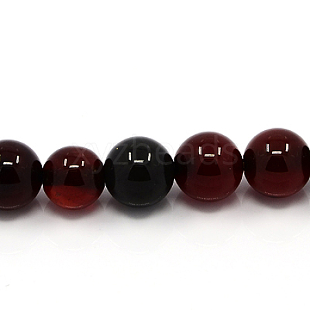 Natural Agate Beads Strands G-G515-4mm-04-1