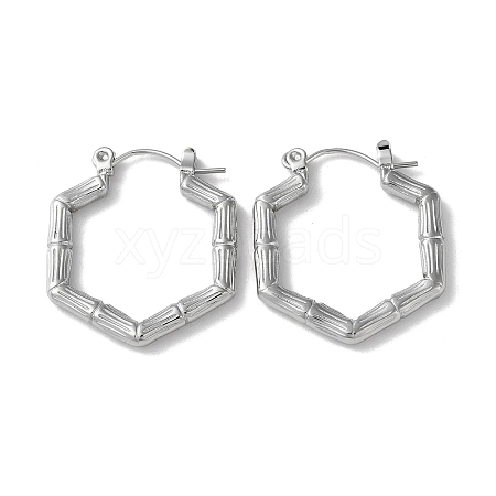 Non-Tarnish 304 Stainless Steel Hoop Earrings STAS-Z052-10P-1