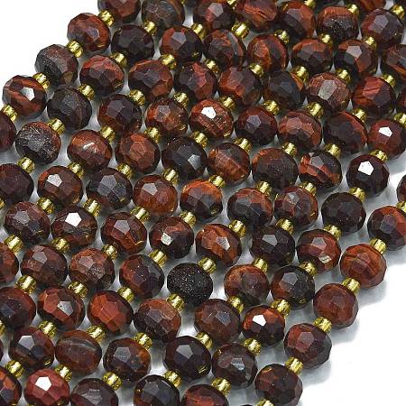 Natural Tiger Eye Beads Strands G-K389-E52-01-1