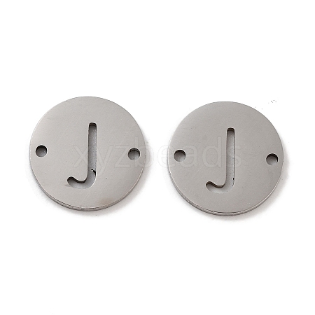 Non-Tarnish 201 Stainless Steel Hollow Flat Round Links FIND-R149-03J-P-1