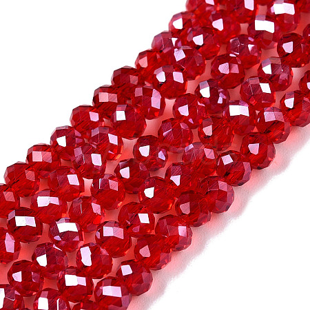 Electroplate Glass Beads Strands EGLA-A044-T3mm-A01-1