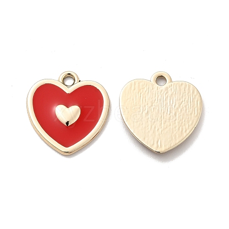 UV Plating Alloy Enamel Pendants ENAM-M057-01G-01-1
