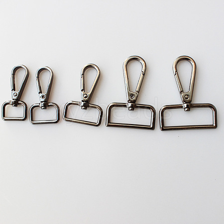 Alloy Swivel Clasps Lanyard Snap Hooks for Purse Bag Strap Hardware AL-CBACC64-01B-A-1