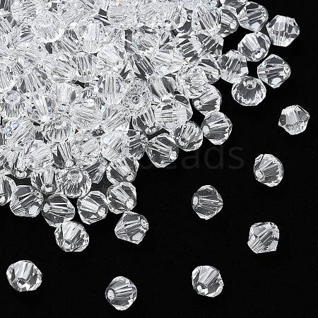 Imitation Austrian Crystal Beads SWAR-F022-4x4mm-001-1