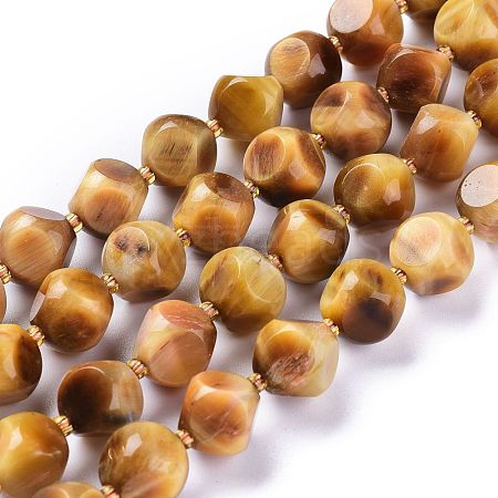 Natural Tiger Eye Beads Strands G-A030-B01-02-12mm-1