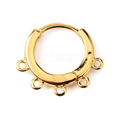 Brass Hoop Earrng Findings KK-WH0035-85C-1