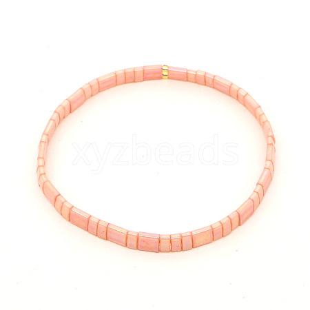 Bohemian Glass Seed Beaded Stretch Bracelets JM4508-70-1