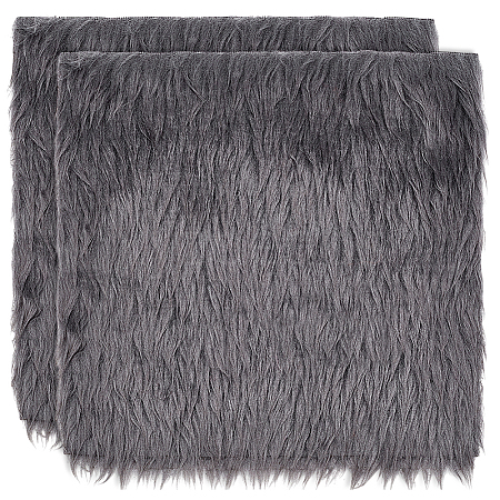 Faux Rabbit Fur Polyester Fabric DIY-WH0504-258E-1