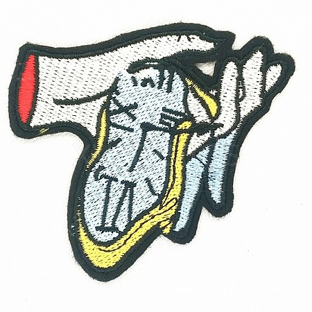 Computerized Embroidery Cloth Iron on/Sew on Patches DIY-F034-D06-1
