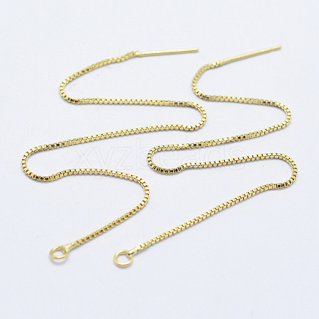 Brass Stud Earring Findings LS-KK-K220-01B-G-1