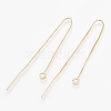 Brass Stud Earring Findings KK-S348-101-1