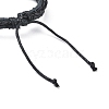PU Leather & Waxed Cords Triple Layer Multi-strand Bracelets BJEW-G709-03B-3